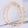 50mm  Fashion Metal Simple Wave Earrings  Nhsc271566