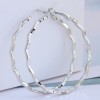 50mm  Fashion Metal Simple Wave Earrings  Nhsc271566