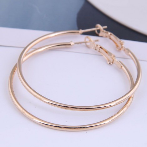50mm  Fashion Metal Simple  Glossy Earrings  Nhsc271567