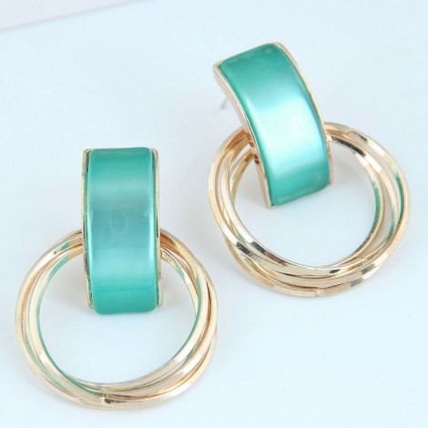 Fashion Metal Simple Multilayer Earrings Nhsc272476