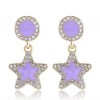 Fashion Metal Flashing Diamond Fivepointed Star Earrings Nhsc272478