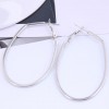 Fashion Metal Simple Geometric Oval Shape Exaggerated  Earrings Nhsc272481