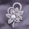 Korean Fashion Simple Diamond Petal  Brooch Nhsc274485