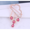 Korean Version Of Fashion And Concise Diamondstudded Yunduoyu Ladies Brooch Nhsc274488