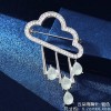 Korean Version Of Fashion And Concise Diamondstudded Yunduoyu Ladies Brooch Nhsc274488