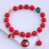 Korean Fashion Sweet  Red Bead Bracelet Nhsc281733