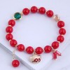 Korean Fashion Sweet  Red Bead Bracelet Nhsc281733
