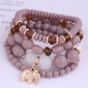 Bohemian Metal Elephant Pendant Multilayer Bracelet Nhsc284127