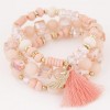 Fashion Metal Crystal Bead Multilayer Bracelet Nhsc284783