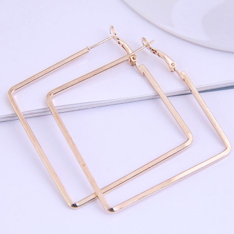Fashion Metal Simple Square Earrings Nhsc284793