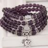Korean Trendy Fashion Zodiac Purple Beautiful Bracelet  Nhsc289396