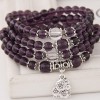 Korean Trendy Fashion Zodiac Purple Beautiful Bracelet  Nhsc289396