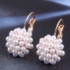 Korean Fashion Simple Pearl Personalized Earrings Nhsc289981