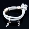 Wild Simple Drop Pendant Leather Bracelet Nhsc292175