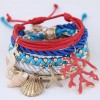5piece Set Of Shells Starfish Fashion Bracelet Nhsc292177