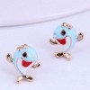 Korean Fashion Sweet Ol Cute Dolphin Personality Earrings Nhsc292182