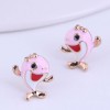 Korean Fashion Sweet Ol Cute Dolphin Personality Earrings Nhsc292182