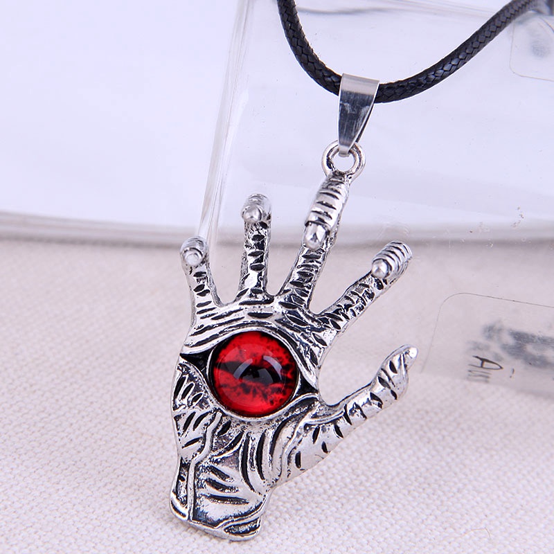 Fashion Retro Paw Demon Eye Exaggerated Necklace Nhsc294005