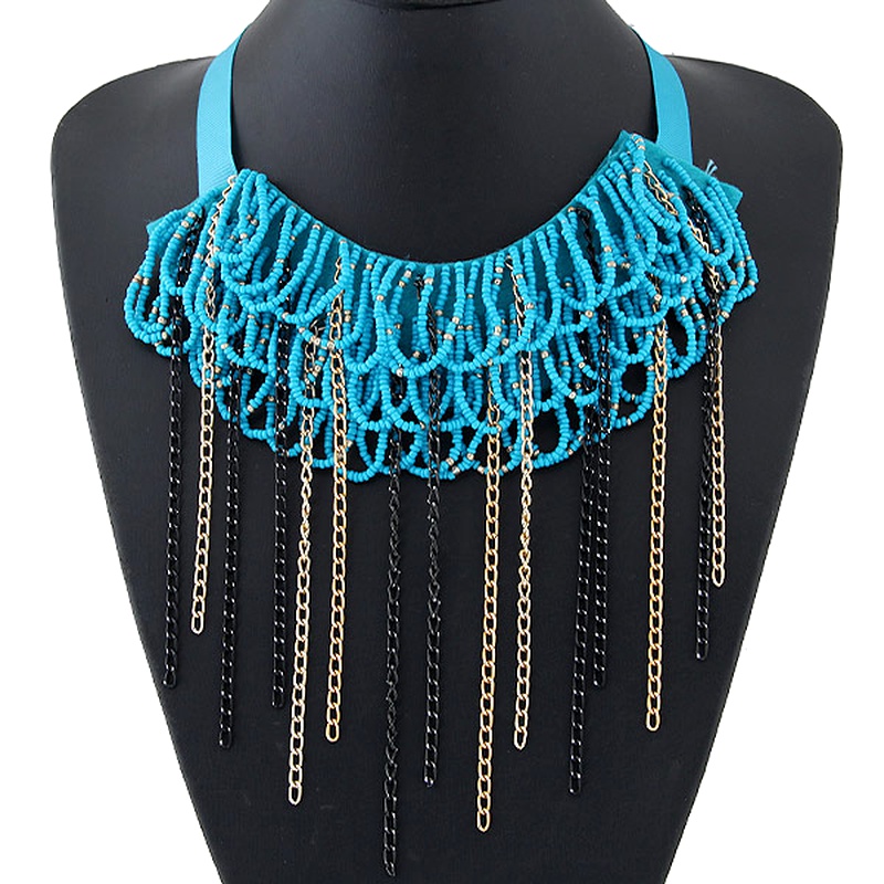 Tassel Short Necklac...