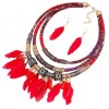 Simple Feather Tassel Wild Necklace Nhsc294021
