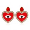 Fashion Metal Simple Devils Eye Love Stud Earrings Nhsc294739