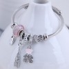 Fashion Metal Wild Simple Flash Diamond Cute Bear Bracelet Nhsc299140