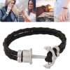 European And American Fashion Metal Simple Anchor Braided Temperament Bracelet Nhsc299834