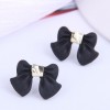 Korean Fashion Sweet Ol Bow Earrings Nhsc301735