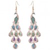 Fashion Metal Simple Peacock Earrings Nhsc301762