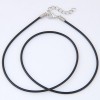 Simple 15mm Thin Leather Necklace  Nhsc307810