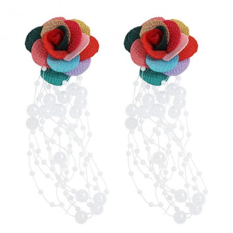 Exquisite Rose Pearl Earrings Nhsc318593