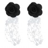 Exquisite Rose Pearl Earrings Nhsc318593