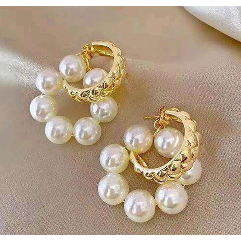 Fashion New Style Allmatch Pearl Ring Earrings Nhsc345140