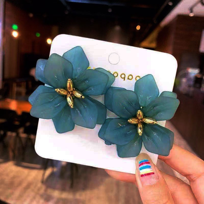 Fashion Bohemian Holiday Style Threedimensional Big Flower Earrings Nhsc345145