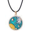 Korean Fashion Alloy New Style Simple Astronaut Wax Rope Necklace Nhsc348894