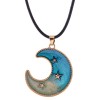 Korean Fashion Concise Starry Wax Rope Necklace Nhsc348902