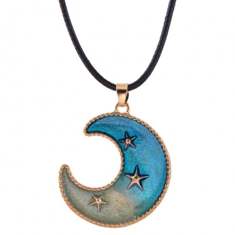 Korean Fashion Concise Starry Wax Rope Necklace Nhsc348902