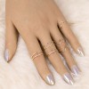 Fashion Metal Undulating Sevenpiece Combination Ring Nhsc366120