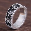 Retro Simple Star Pattern Alloy Ring Nhsc371093