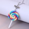 Toppinggoods Jewelry Wholesale Simple Rainbow Candy Pendent Necklace  Nhsc378265