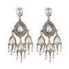 Toppinggoods Jewelry Wholesale Fashion Metal Shining Gemstone Water Drop Earrings Nhsc378621