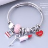 Toppinggoods Wholesale Jewelry Simple Heart Lock Lipstick Multielement Pendant Bracelet Nhsc383175