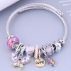 Toppinggoods Wholesale Jewelry Fashion Metal Butterfly Love Water Drop Pendant Bracelet Nhsc383194