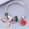 Toppinggoods Wholesale Jewelry Fashion Metal Bag Lipstick Heart Lips Multielement Pendant Bracelet Nhsc383198
