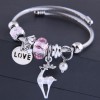 Toppinggoods Wholesale Jewelry Fashion Metal Letter Deer Pendant Bracelet Nhsc387973