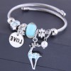 Toppinggoods Wholesale Jewelry Fashion Metal Letter Deer Pendant Bracelet Nhsc387973