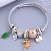 Wholesale Jewelry Fashion Metal Leaf Bird Pendant Bracelet Toppinggoods  Nhsc387993