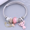 Toppinggoods Wholesale Jewelry Fashion Metal Angel Cat Pendant Geometric Bracelet Nhsc387994