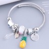 Wholesale Fashion Drop Pineapple Multielement Pendant Titanium Steel Bracelet Toppinggoods  Nhsc391389