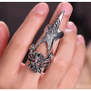 Wholesale Jewelry Retro Auspicious Dragon Joint Ring Toppinggoods Nhsc391476